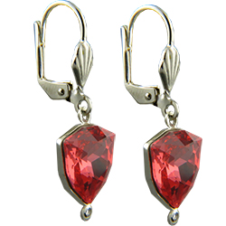 Empty Jewelry Earrings Setting with RING for Dreamtime Crystal 4706 17 mm. Pair.