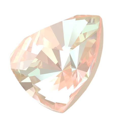 Swarovski 4799 Kaleidoscope Triangle Fancy Stone Crystal Ivory Cream DeLite 6x6.1mm 