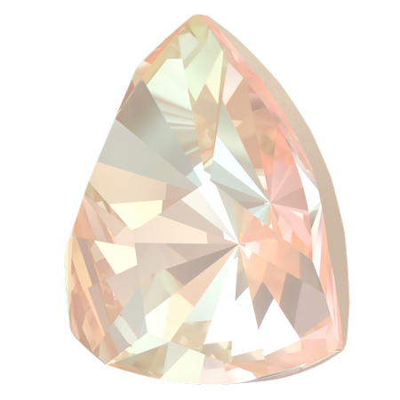 Swarovski 4799 Kaleidoscope Triangle Fancy Stone Crystal Ivory Cream DeLite 6x6.1mm 