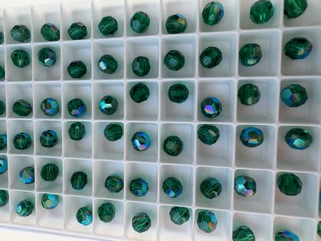 Swarovski 5000 Round Bead Majestic Green Shimmer 4mm