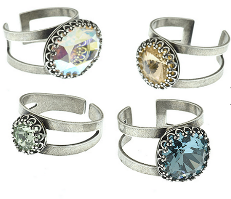 39ss Crown open back setting Double rows Adjustable ring base