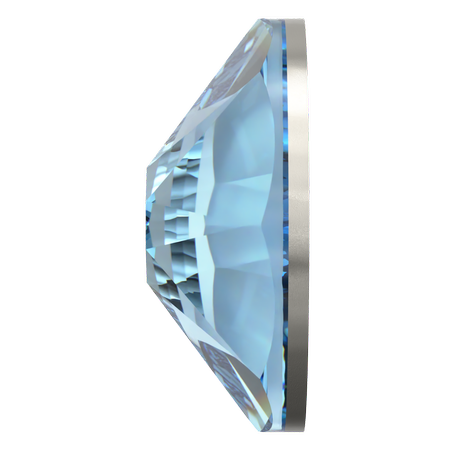 Swarovski 2088 XIRIUS Rose Flat Back Aqua SS40