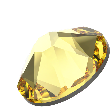 Swarovski 2088 XIRIUS Rose Flat Back Light Topaz SS40