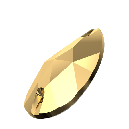 Dreamtime Crystal DC 3230 Drop Sew-on Crystal Aurum 28x17mm