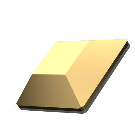 Dreamtime Crystal DC 2400 Square Flat Back Crystal Aurum 4mm