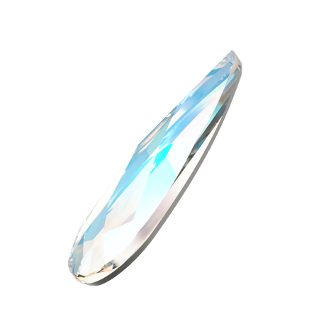 Dreamtime Crystal DC 2304 Raindrop Flat Back Crystal Shimmer 6x1.7mm