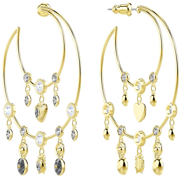 Swarovski Collections Hoop Pierced Earrings, MultiColored