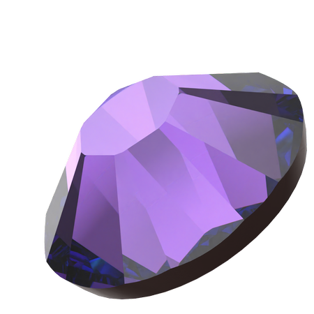 Swarovski 2038 XILION Rose Hotfix Crystal Heliotrope SS10