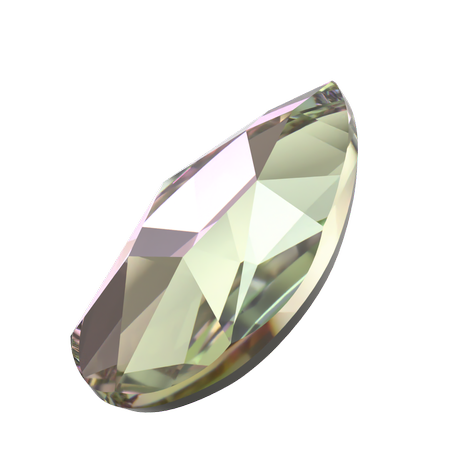 Dreamtime Crystal DC 2303 Pear Shaped Flat Back Crystal Vitrail Light 8x5mm