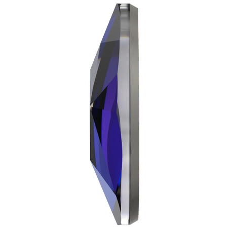 Dreamtime Crystal DC 2303 Pear Shaped Flat Back Crystal Bermuda Blue 8x5mm