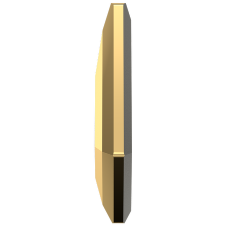 Dreamtime Crystal DC 2771 Kite Flat Back Crystal Aurum 6.4x4.2mm