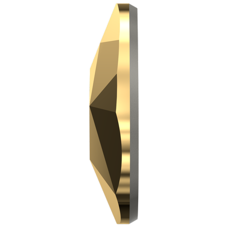 Swarovski 2303 Pear Shaped Hotfix Crystal Aurum 8x5mm