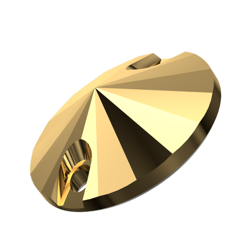 Swarovski 3200 Rivoli Sew-on Crystal Aurum 10mm