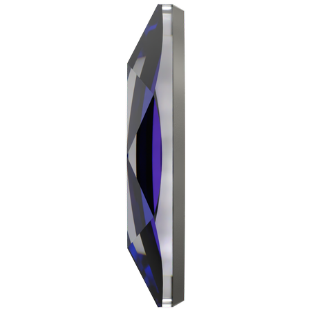 Dreamtime Crystal DC 2201 Marquise (Navette) Flat Back Crystal Bermuda Blue 8x3.5mm