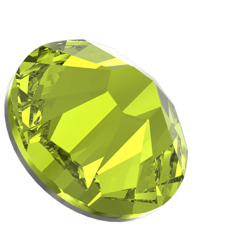 Swarovski 2058 XILION Rose Flat Back Citrus Green SS9