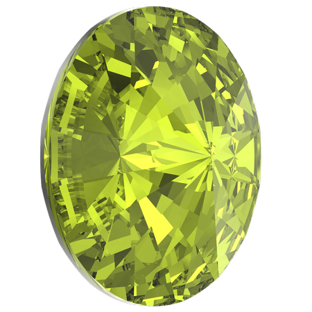 Swarovski 1122 Rivoli Round Stone Citrus Green SS47