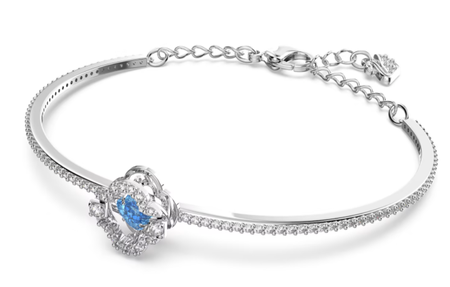 Swarovski Collection Sparkling Dance Bangle, Blue, Rhodium
