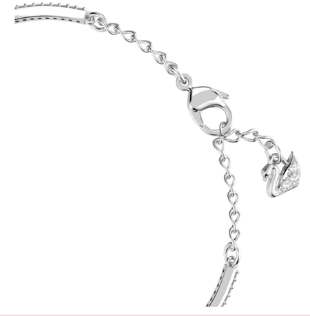 Swarovski Collection Sparkling Dance Bangle, Blue, Rhodium Plated