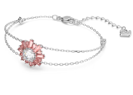 Swarovski Collection Sunshine braceletPink, Rhodium plated