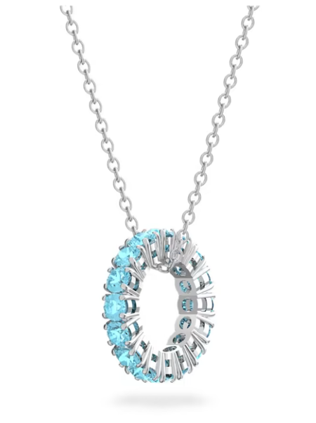 Swarovski Collections Exalta pendantBlue, Rhodium plated
