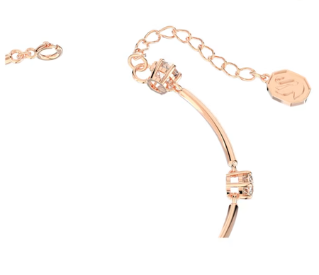 Swarovski Collections Constella bangleRound cut, White, Rose gold-tone plated