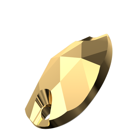 Dreamtime Crystal DC 3230 Drop Sew-on Crystal Aurum 23x13.8mm