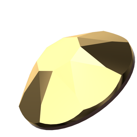 Dreamtime Crystal DC 2078 Hot Fix Rhinestones ss34 Crystal Aurum, XIRIUS