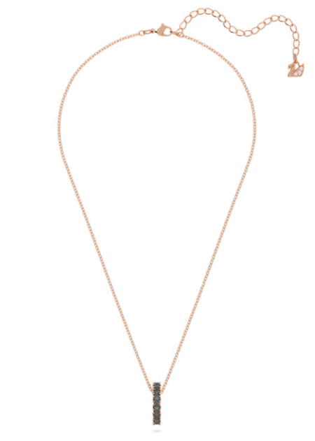Swarovski Collections Exalta pendantBlack, Rose gold-tone plated