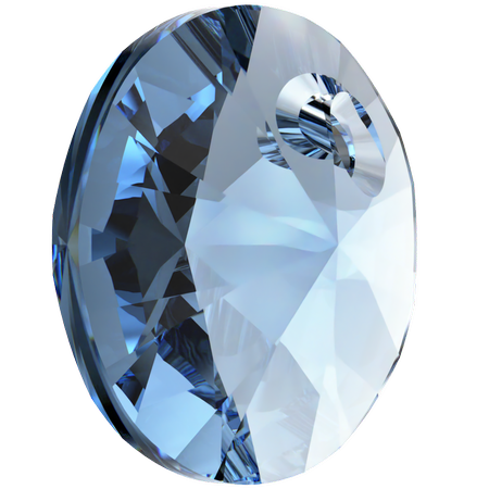 Swarovski 6428 Xilion Rivoli Pendant ReCreated Ice Blue 8mm