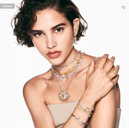 Swarovski Collections - Idyllia drop earrings Flower, Yellow, Rhodium plated