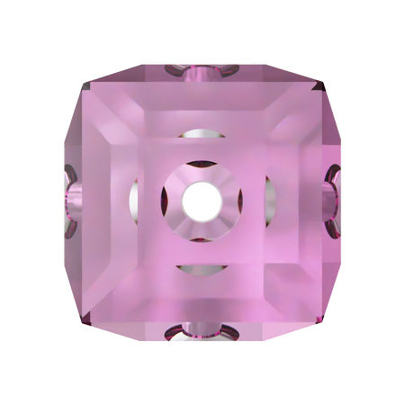 Swarovski 5601 Cube Beads 4mm Dark Rose