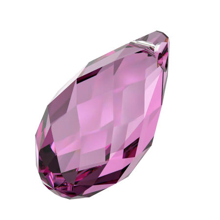 Swarovski 6010 Briolette Pendant Dark Rose 11x5.5mm