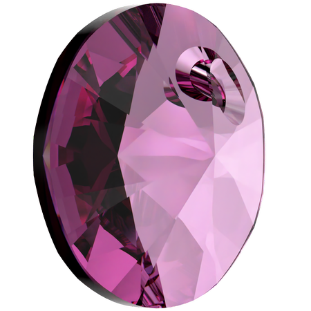 Swarovski 6428 Xilion Rivoli Pendant Dark Rose 6mm