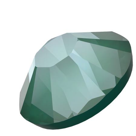 Swarovski 2038 XILION Rose Hotfix Crystal Pine Green Ignite SS10