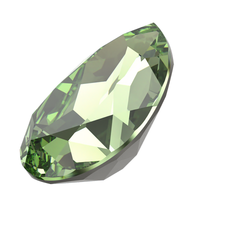 Swarovski 4320 Pear Rhinestones ReCreated Peridot 18x13mm