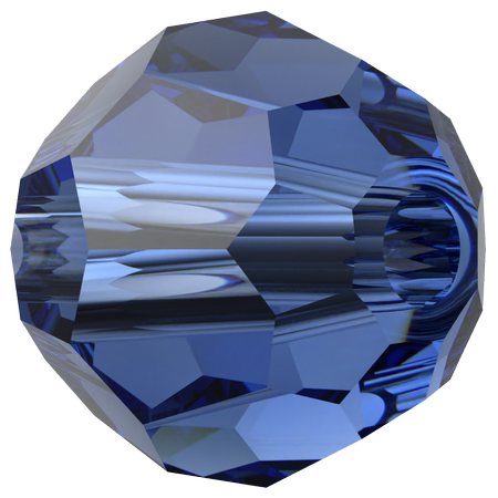 Swarovski 5000 Round Bead ReCreated Dark Sapphire 4mm