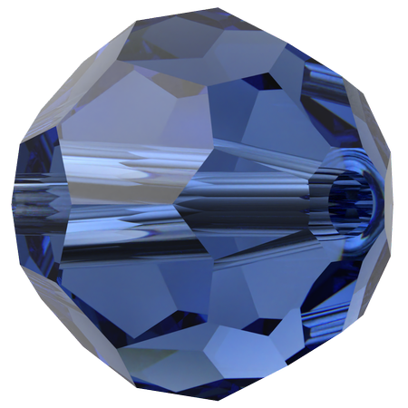 Swarovski 5000 Round Bead ReCreated Dark Sapphire 8mm