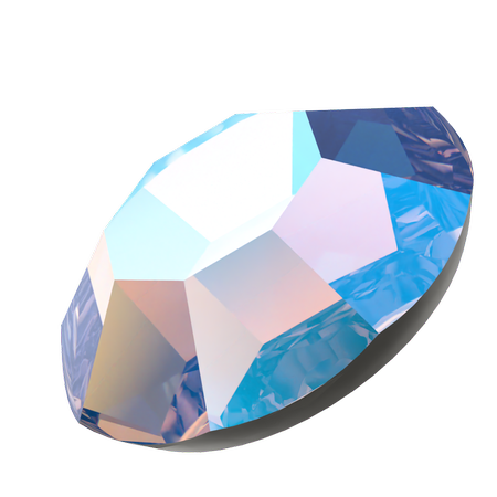 Swarovski 2000 Rose Flat Back Tanzanite Shimmer SS3