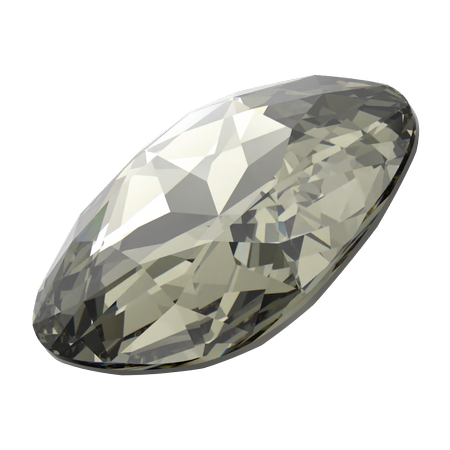 Swarovski 4487 Large Cushion Cut Square Fancy Stone 27mm Black Diamond