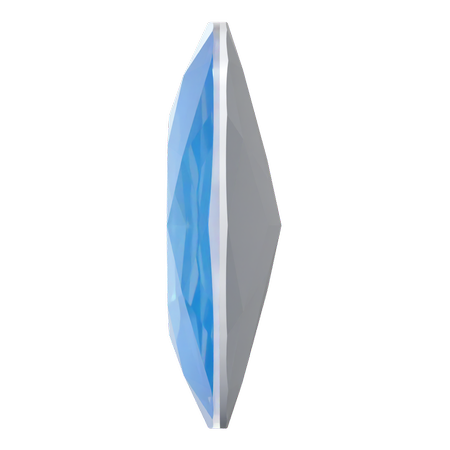 Swarovski 4487 Large Cushion Cut Square Fancy Stone 27mm Crystal Electric Blue Ignite