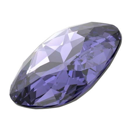 Swarovski 4487 Large Cushion Cut Square Fancy Stone 27mm Tanzanite