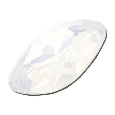Swarovski 4487 Large Cushion Cut Square Fancy Stone 27mm White Opal
