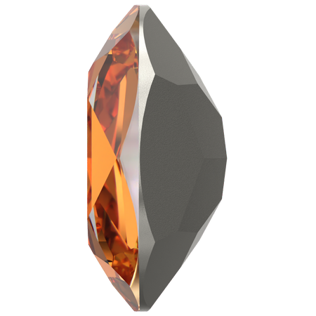 Dreamtime Crystal DC 4120 Oval Fancy Stone Dark Orange 14x10mm