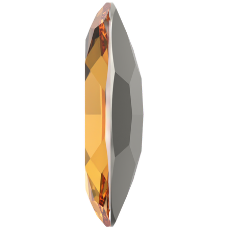 Dreamtime Crystal DC 4127 Large Oval Fancy Stone Dark Orange 30x22mm