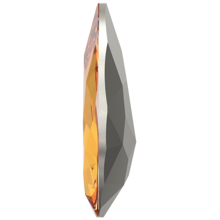 Dreamtime Crystal DC 4327 Large Pear Shaped Fancy Stone Dark Orange 30x20mm