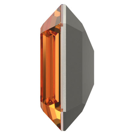 Dreamtime Crystal DC 4610 Rectangle Octagon Fancy Stone Dark Orange 18x13mm