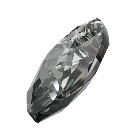 Dreamtime Crystal DC 6437 Marquise Cut Pendant Crystal Silver Night