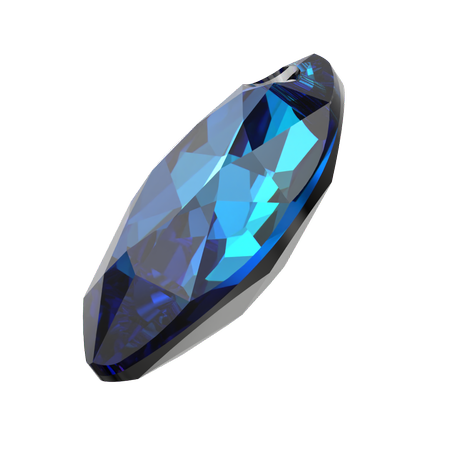 Dreamtime Crystal DC 6437 Marquise Cut Pendant Crystal Bermuda Blue P 16 mm