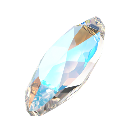 Dreamtime Crystal DC 6437 Marquise Cut Pendant Crystal Shimmer 16 mm