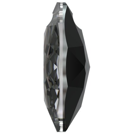 Dreamtime Crystal DC 6437 Marquise Cut Pendant Crystal Silver Night 16 mm